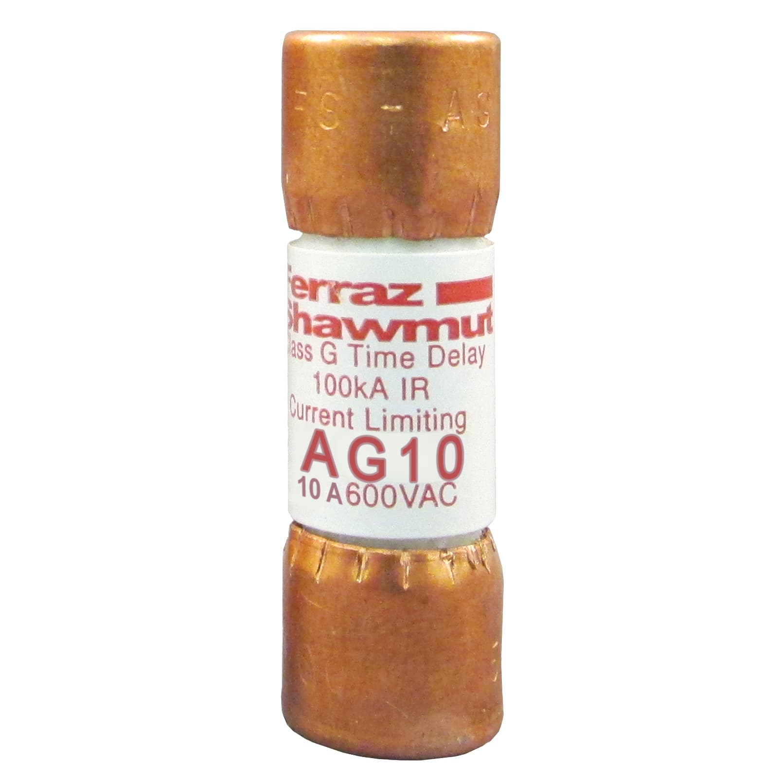Mersen AG10 AG10 Mersen - Fuse AG - Class G 600VAC 10A Time Delay Ferrule Amp-Trap® Mersen AG10 AG10 Mersen - Fuse AG - Class G 600VAC 10A Time Delay Ferrule Amp-Trap®