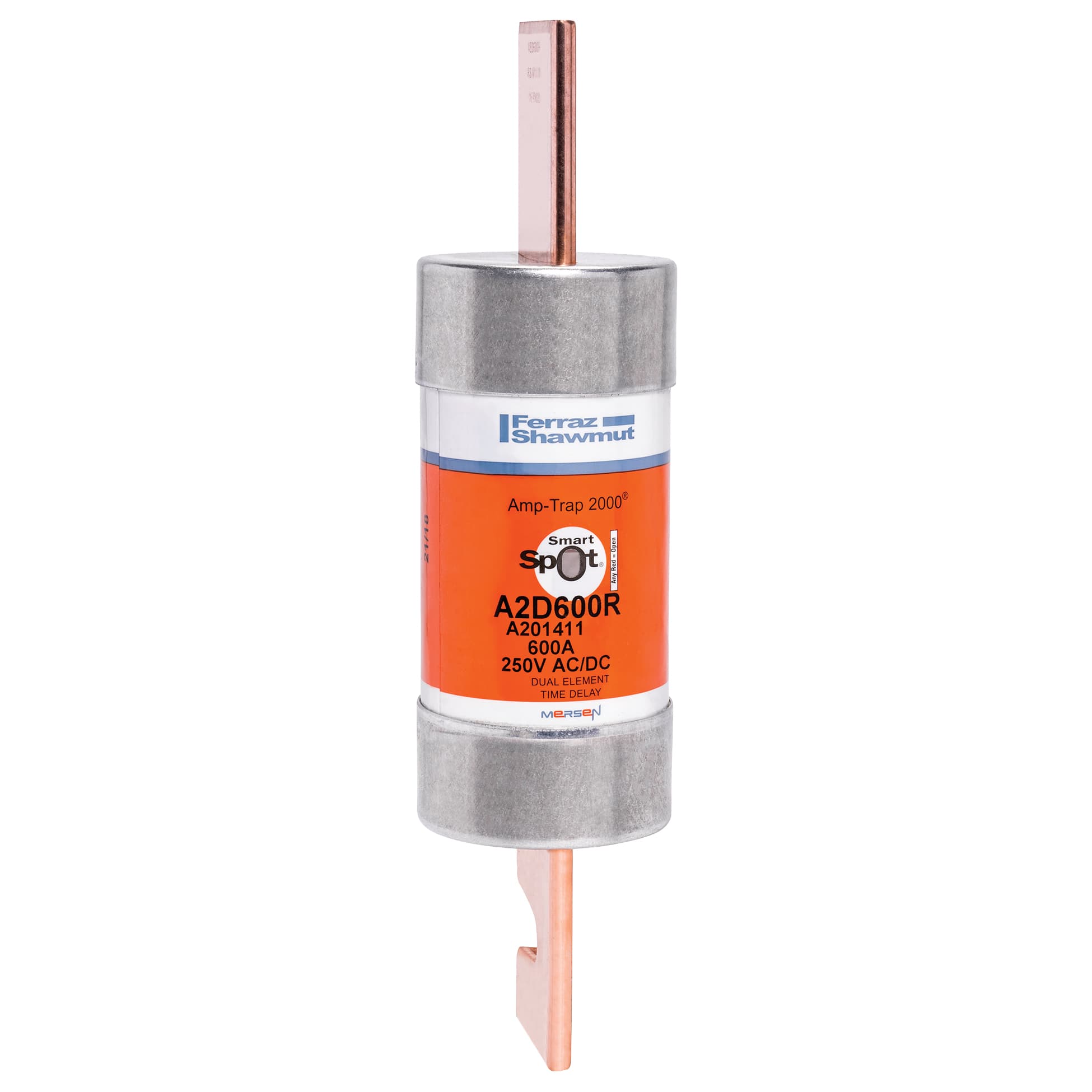 Mersen A2D600R A2D600R Mersen - Fuse A2D-R - Class RK1 - Time-Delay 250VAC 250VDC 600A Blade SmartSpot® Amp-Trap 2000® Mersen A2D600R A2D600R Mersen - Fuse A2D-R - Class RK1 - Time-Delay 250VAC 250VDC 600A Blade SmartSpot® Amp-Trap 2000®