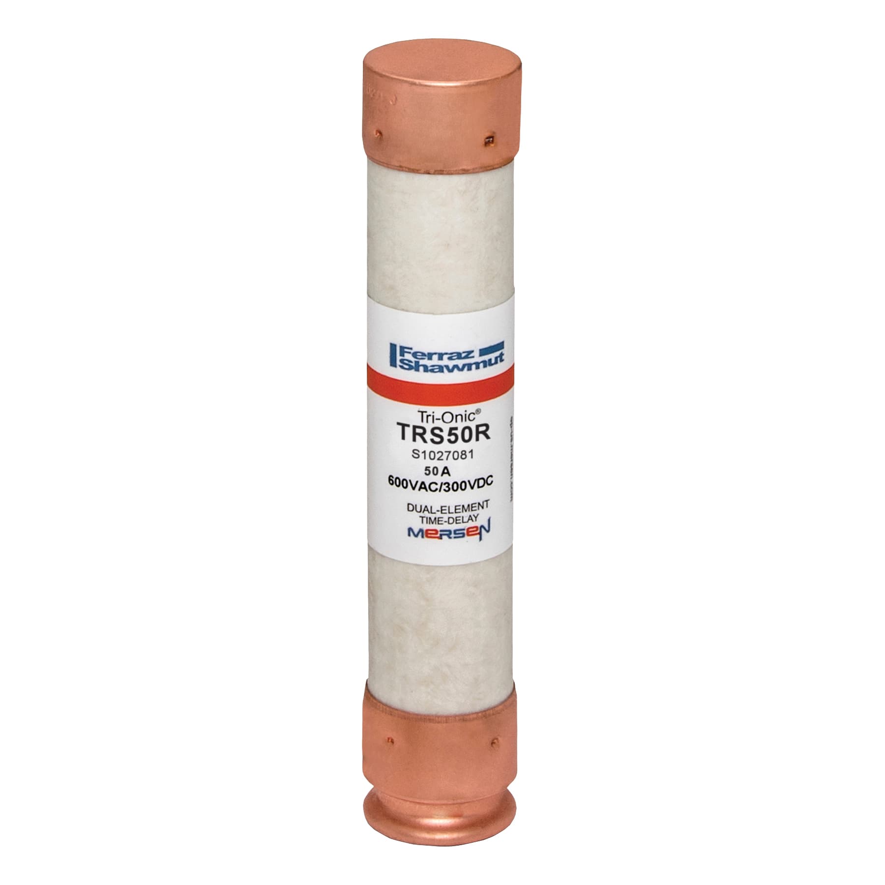 Mersen TRS50R TRS50R Mersen - Fuse TRS-R - Class RK5 - Time-Delay 600VAC 300VDC 50A Ferrule Tri-Onic® Mersen TRS50R TRS50R Mersen - Fuse TRS-R - Class RK5 - Time-Delay 600VAC 300VDC 50A Ferrule Tri-Onic®