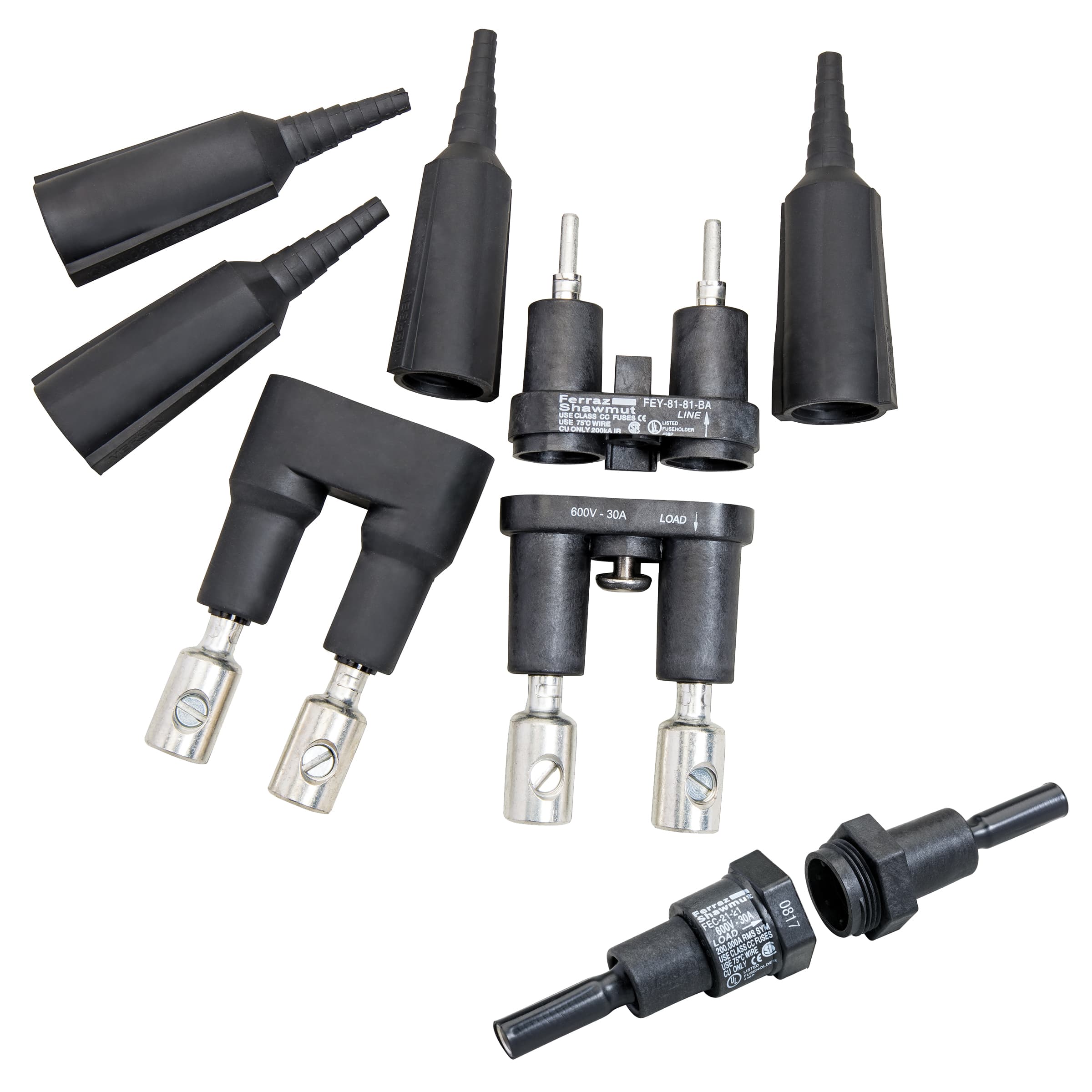 Mersen FEY-21-21-BA FEY-21-21-BA Mersen - Fuse Block 600VAC 600VDC Class CC 30A 2-Pole 21-21-BA Crimp Mersen FEY-21-21-BA FEY-21-21-BA Mersen - Fuse Block 600VAC 600VDC Class CC 30A 2-Pole 21-21-BA Crimp