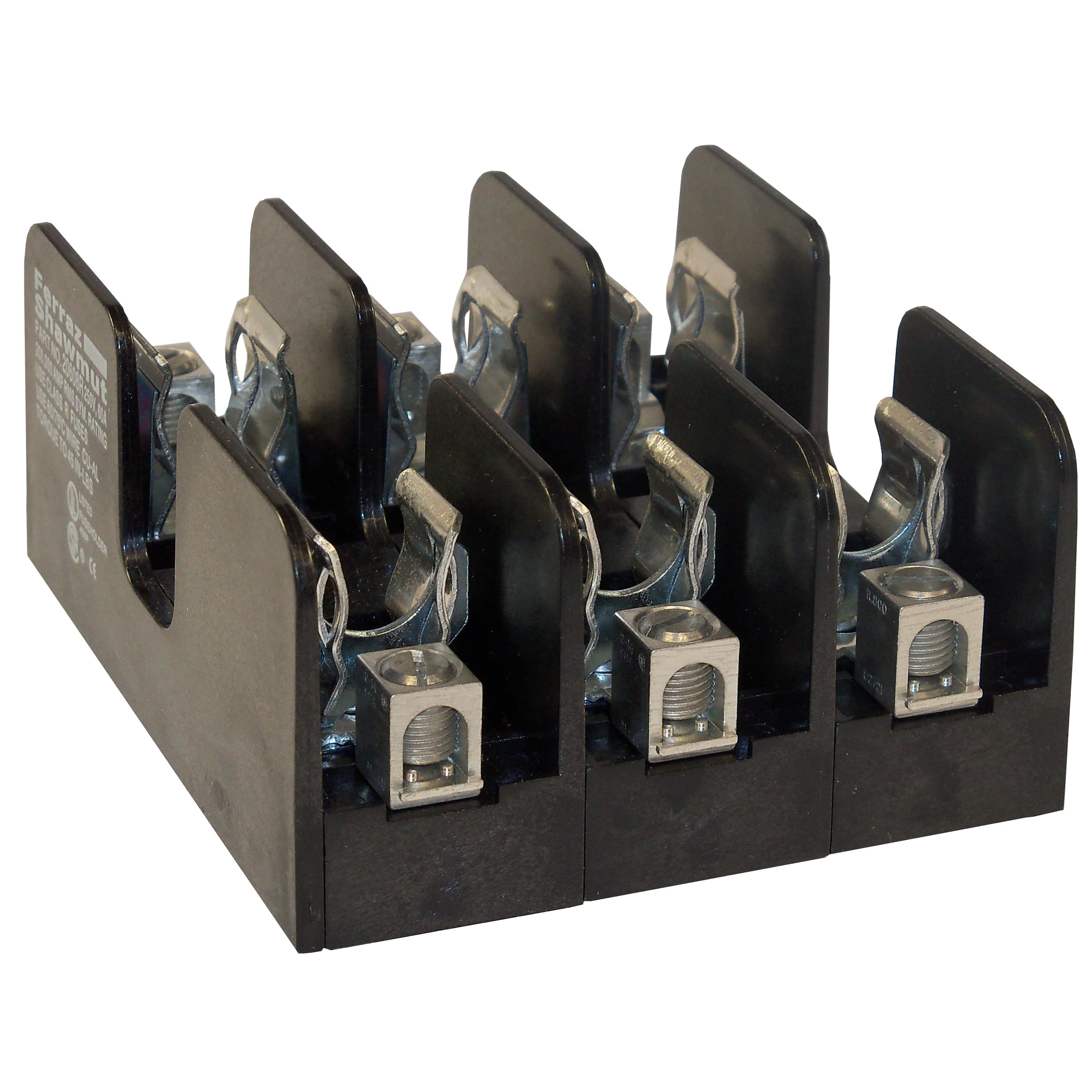 Mersen 20608R 20608R Mersen - Fuse Block 250VAC 250VDC Class R 60A 3-Pole Box with Reinforced Clip Mersen 20608R 20608R Mersen - Fuse Block 250VAC 250VDC Class R 60A 3-Pole Box with Reinforced Clip