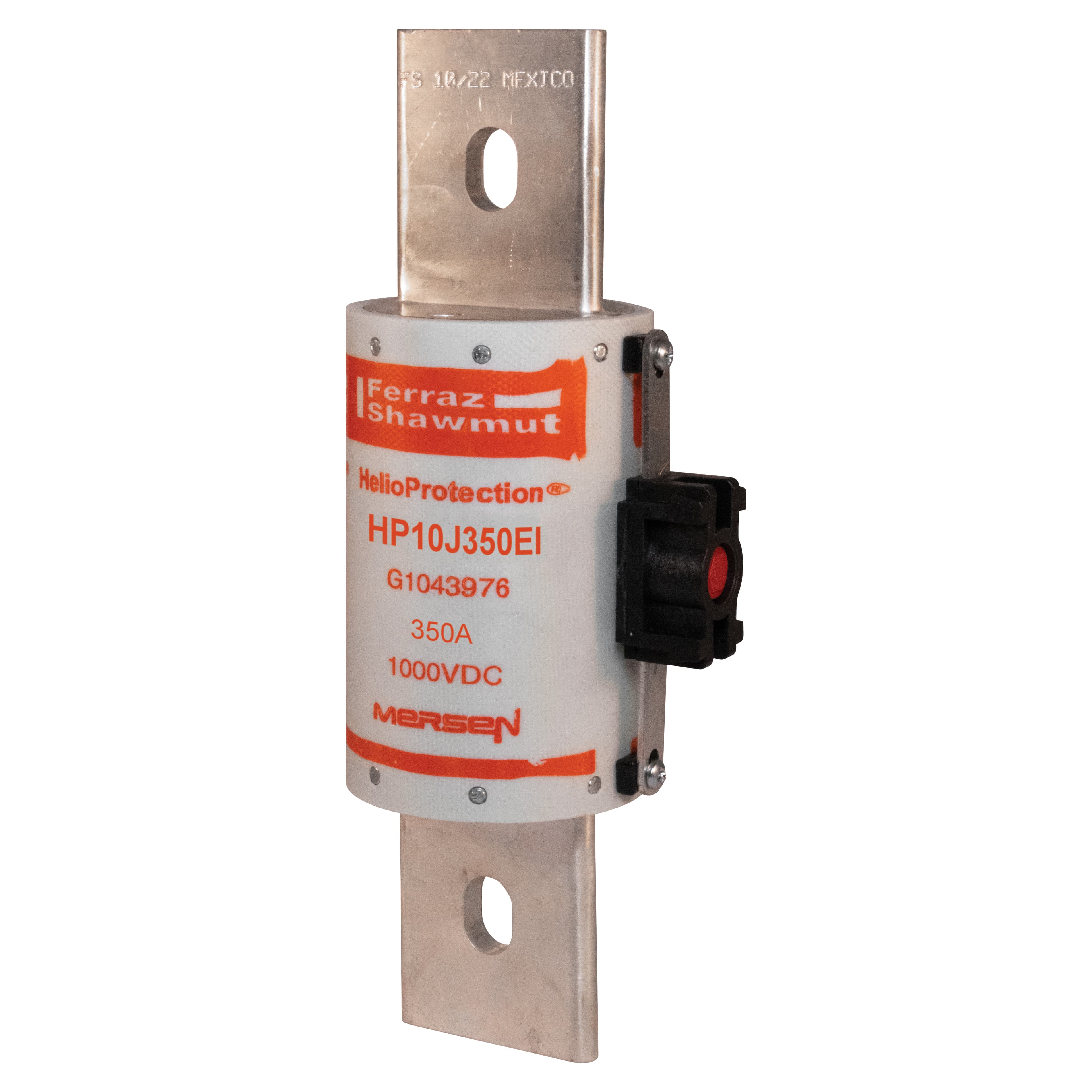 Mersen HP10J350EI HP10J350EI Mersen Photovoltaic fuse gPV 1000VDC UL 350A With EI Indicator With Blade For Clip or Bolted Mersen HP10J350EI HP10J350EI Mersen Photovoltaic fuse gPV 1000VDC UL 350A With EI Indicator With Blade For Clip or Bolted