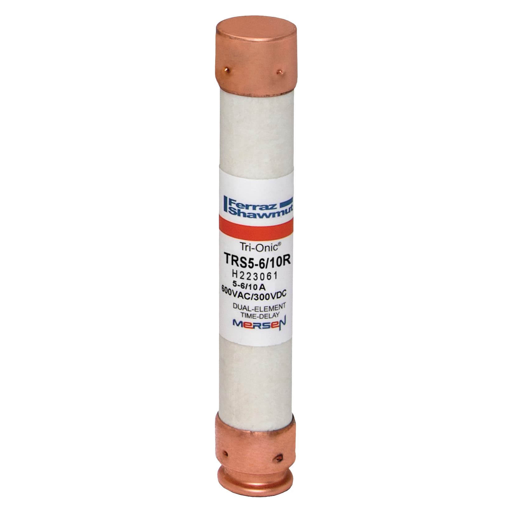 Mersen TRS5-6/10R TRS5-6/10R Mersen - Fuse TRS-R - Class RK5 - Time-Delay 600VAC 600VDC 5.6A Ferrule Tri-Onic® Mersen TRS5-6/10R TRS5-6/10R Mersen - Fuse TRS-R - Class RK5 - Time-Delay 600VAC 600VDC 5.6A Ferrule Tri-Onic®