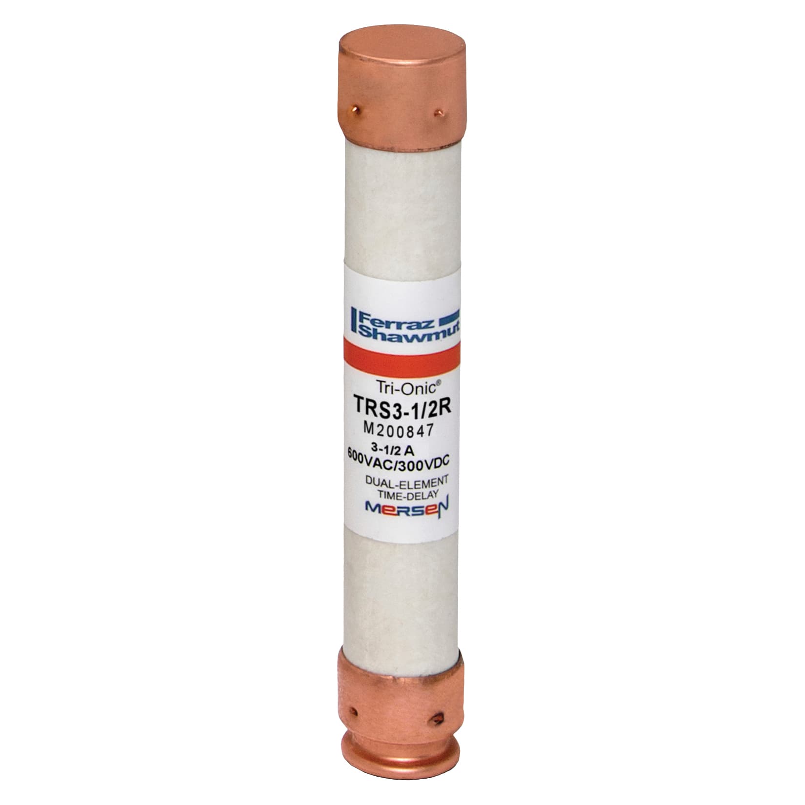 Mersen TRS3-1/2R TRS3-1/2R Mersen - Fuse TRS-R - Class RK5 - Time-Delay 600VAC 600VDC 3.5A Ferrule Tri-Onic® Mersen TRS3-1/2R TRS3-1/2R Mersen - Fuse TRS-R - Class RK5 - Time-Delay 600VAC 600VDC 3.5A Ferrule Tri-Onic®