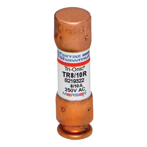 Mersen TR8/10R TR8/10R Mersen - Fuse TR-R - Class RK5 - Time-Delay 250VAC 250VDC 0.8A Ferrule Tri-Onic® Mersen TR8/10R TR8/10R Mersen - Fuse TR-R - Class RK5 - Time-Delay 250VAC 250VDC 0.8A Ferrule Tri-Onic®