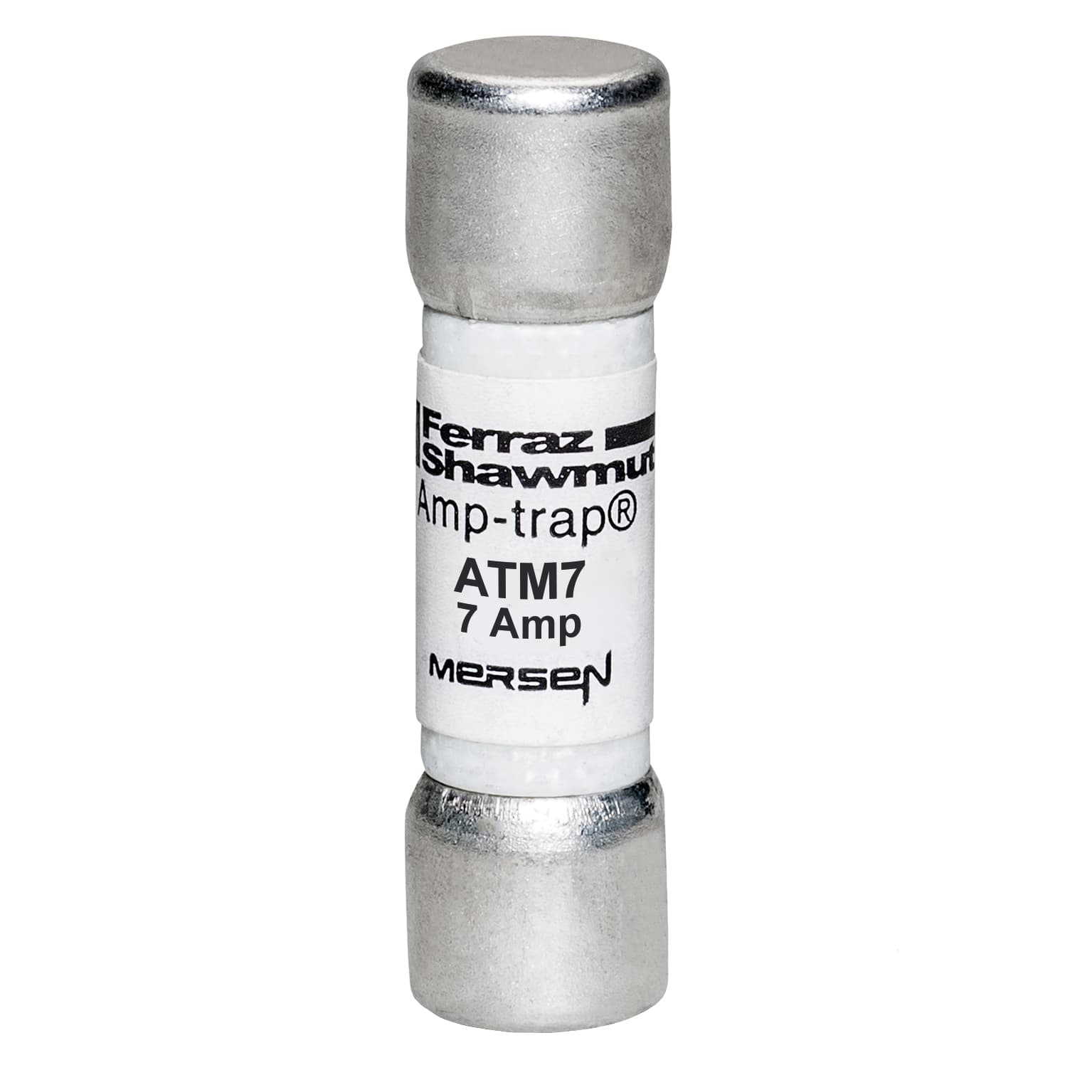 Mersen ATM7 ATM7 Mersen - Fuse ATM - Midget - Fast-Acting 600VAC 600VDC 7A Ferrule Amp-Trap® Mersen ATM7 ATM7 Mersen - Fuse ATM - Midget - Fast-Acting 600VAC 600VDC 7A Ferrule Amp-Trap®