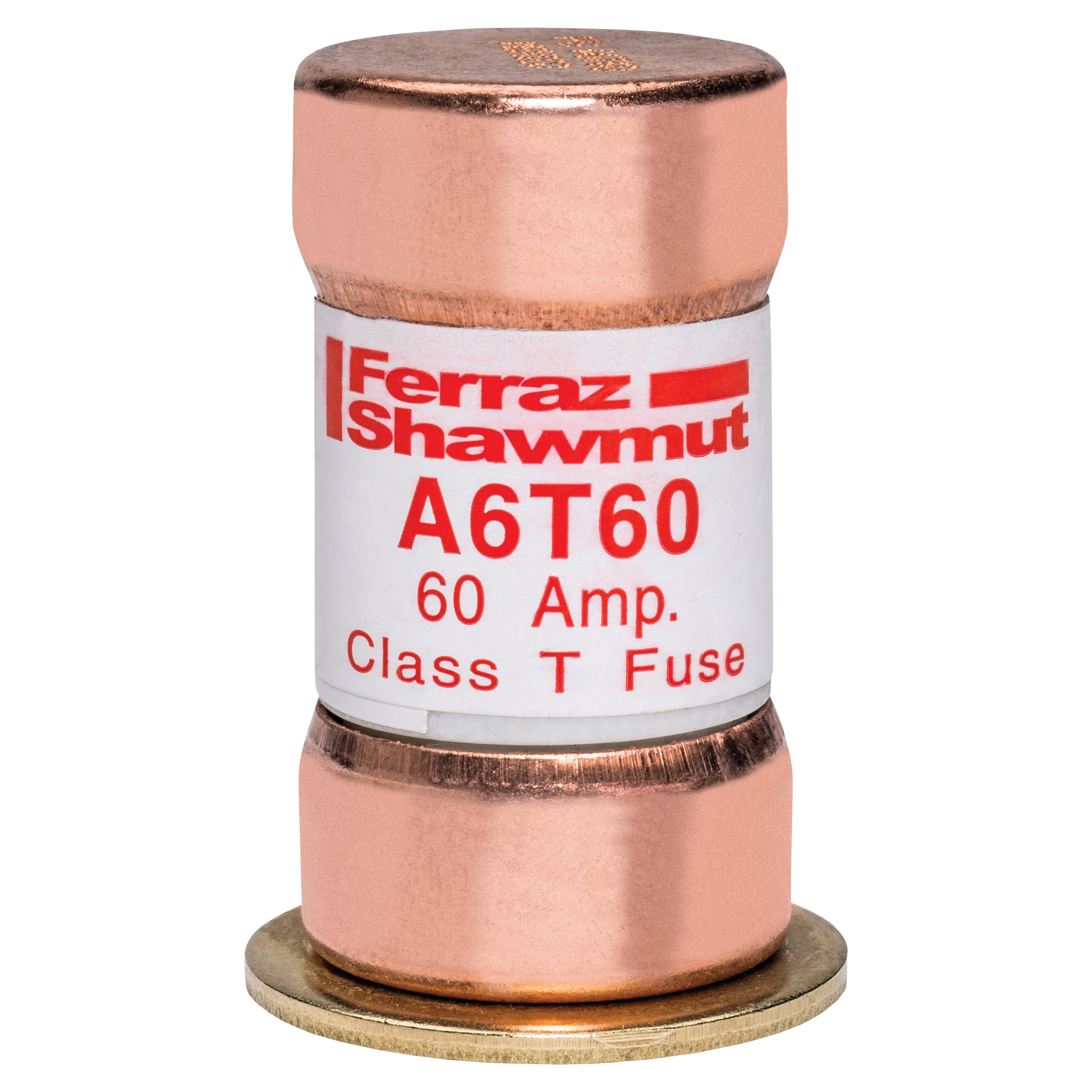 Mersen A6T60 A6T60 Mersen - Fuse A6T - Class T - Fast-Acting 600VAC 300VDC 60A Ferrule Amp-Trap® Mersen A6T60 A6T60 Mersen - Fuse A6T - Class T - Fast-Acting 600VAC 300VDC 60A Ferrule Amp-Trap®