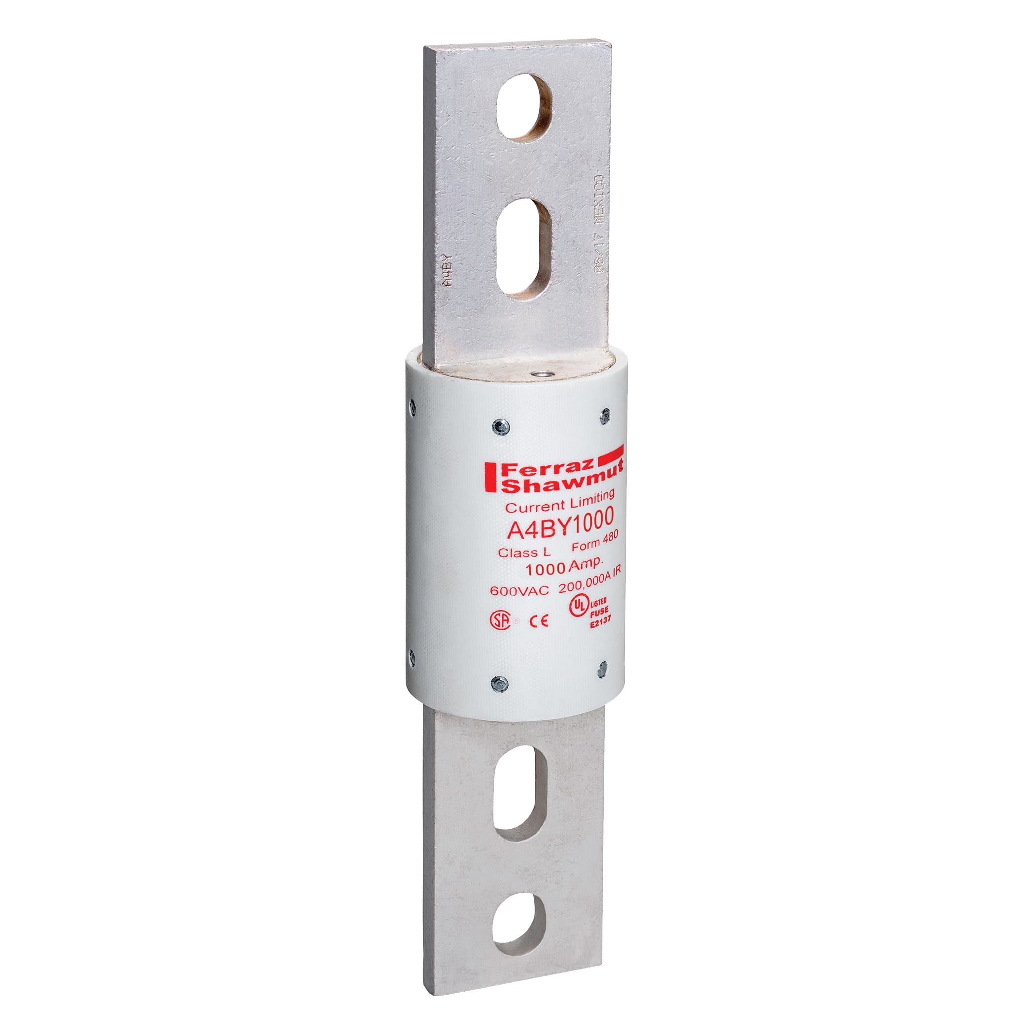 Mersen A4BY1000 A4BY1000 Mersen - Fuse A4BY - Class L - Time-Delay 600VAC 300VDC 1000A Blade Amp-Trap® Mersen A4BY1000 A4BY1000 Mersen - Fuse A4BY - Class L - Time-Delay 600VAC 300VDC 1000A Blade Amp-Trap®