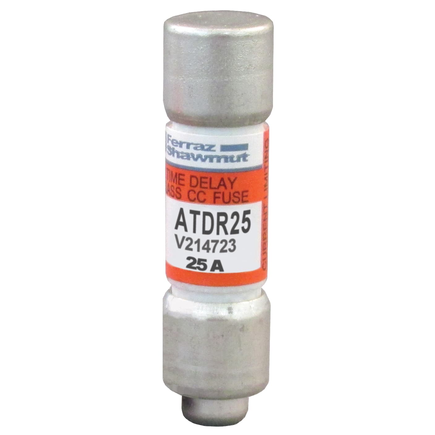Mersen ATDR25 ATDR25 Mersen - Fuse ATDR - Class CC - Time-Delay 600VAC 300VDC 25A Ferrule Amp-Trap 2000® Mersen ATDR25 ATDR25 Mersen - Fuse ATDR - Class CC - Time-Delay 600VAC 300VDC 25A Ferrule Amp-Trap 2000®