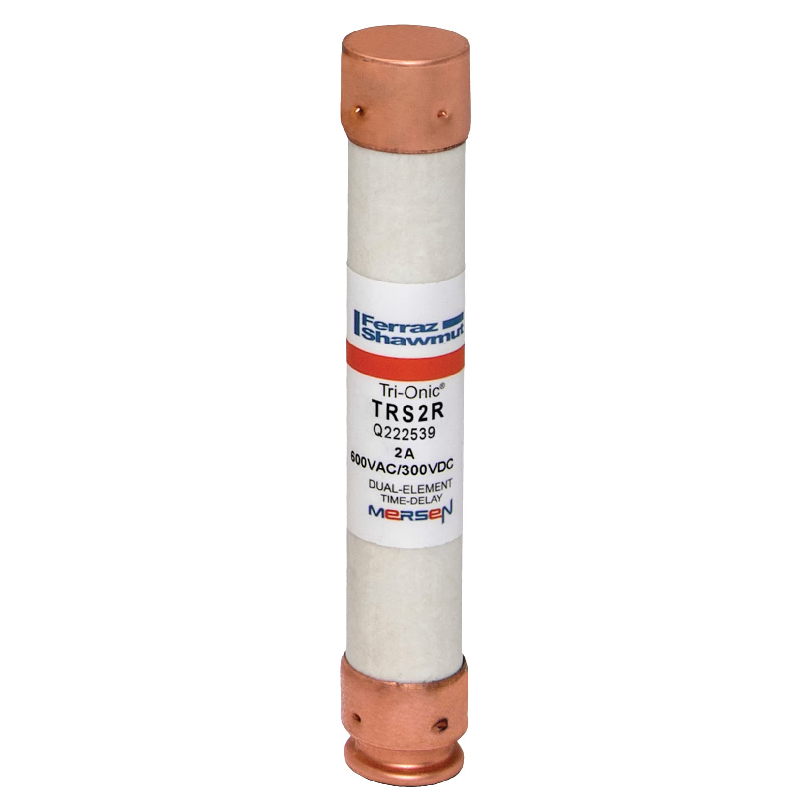 Mersen TRS2R TRS2R Mersen - Fuse TRS-R - Class RK5 - Time-Delay 600VAC 600VDC 2A Ferrule Tri-Onic® Mersen TRS2R TRS2R Mersen - Fuse TRS-R - Class RK5 - Time-Delay 600VAC 600VDC 2A Ferrule Tri-Onic®