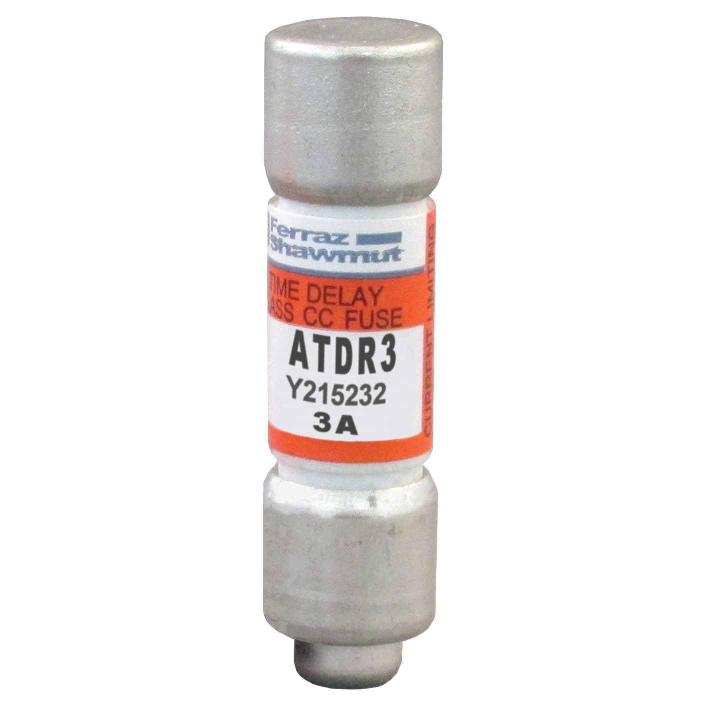 Mersen ATDR3 ATDR3 Mersen - Fuse ATDR - Class CC - Time-Delay 600VAC 300VDC 3A Ferrule Amp-Trap 2000® Mersen ATDR3 ATDR3 Mersen - Fuse ATDR - Class CC - Time-Delay 600VAC 300VDC 3A Ferrule Amp-Trap 2000®