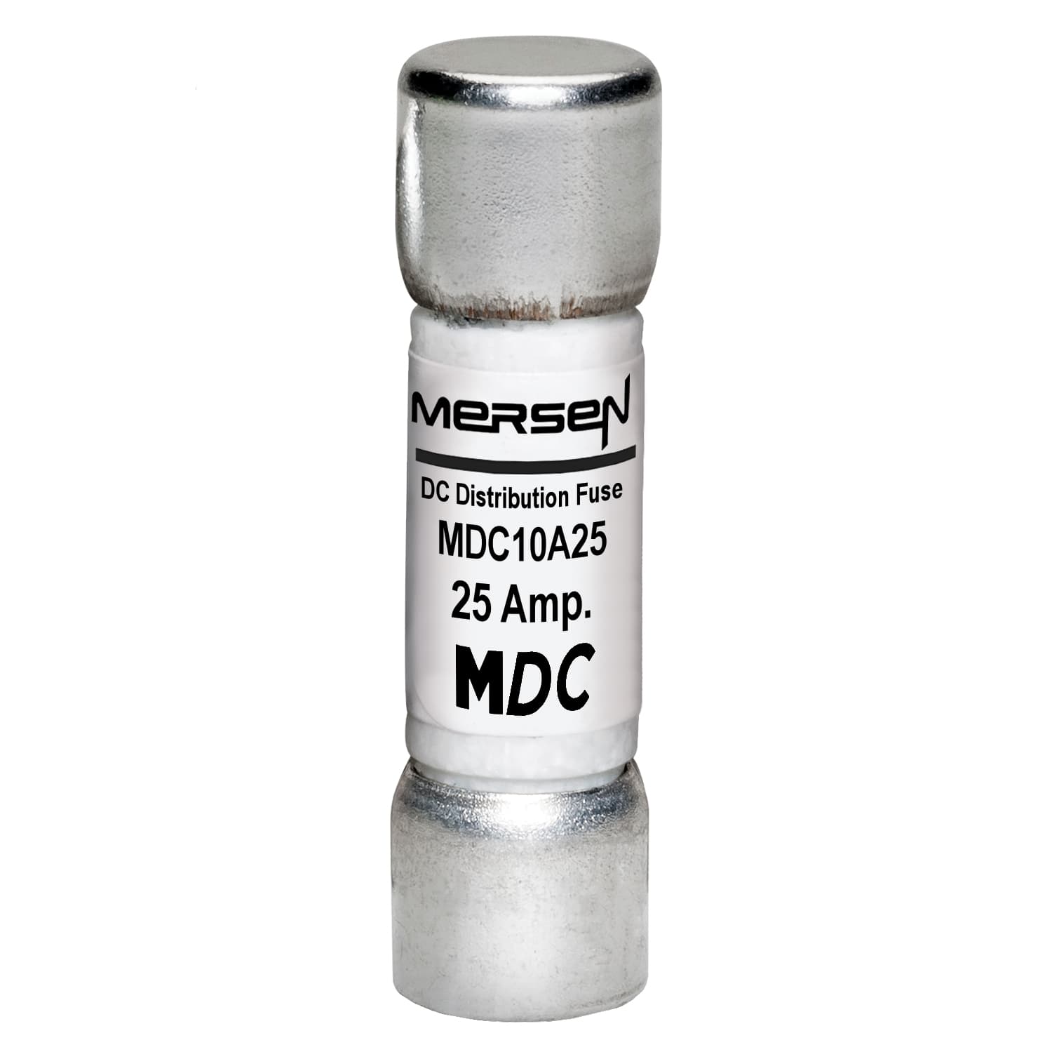 Mersen MDC10A25 MDC10A25 Mersen Fuse MDC10A - DC Distribution 750VAC 1000VDC 25A Type Auxiliary Ferrule Mersen MDC10A25 MDC10A25 Mersen Fuse MDC10A - DC Distribution 750VAC 1000VDC 25A Type Auxiliary Ferrule