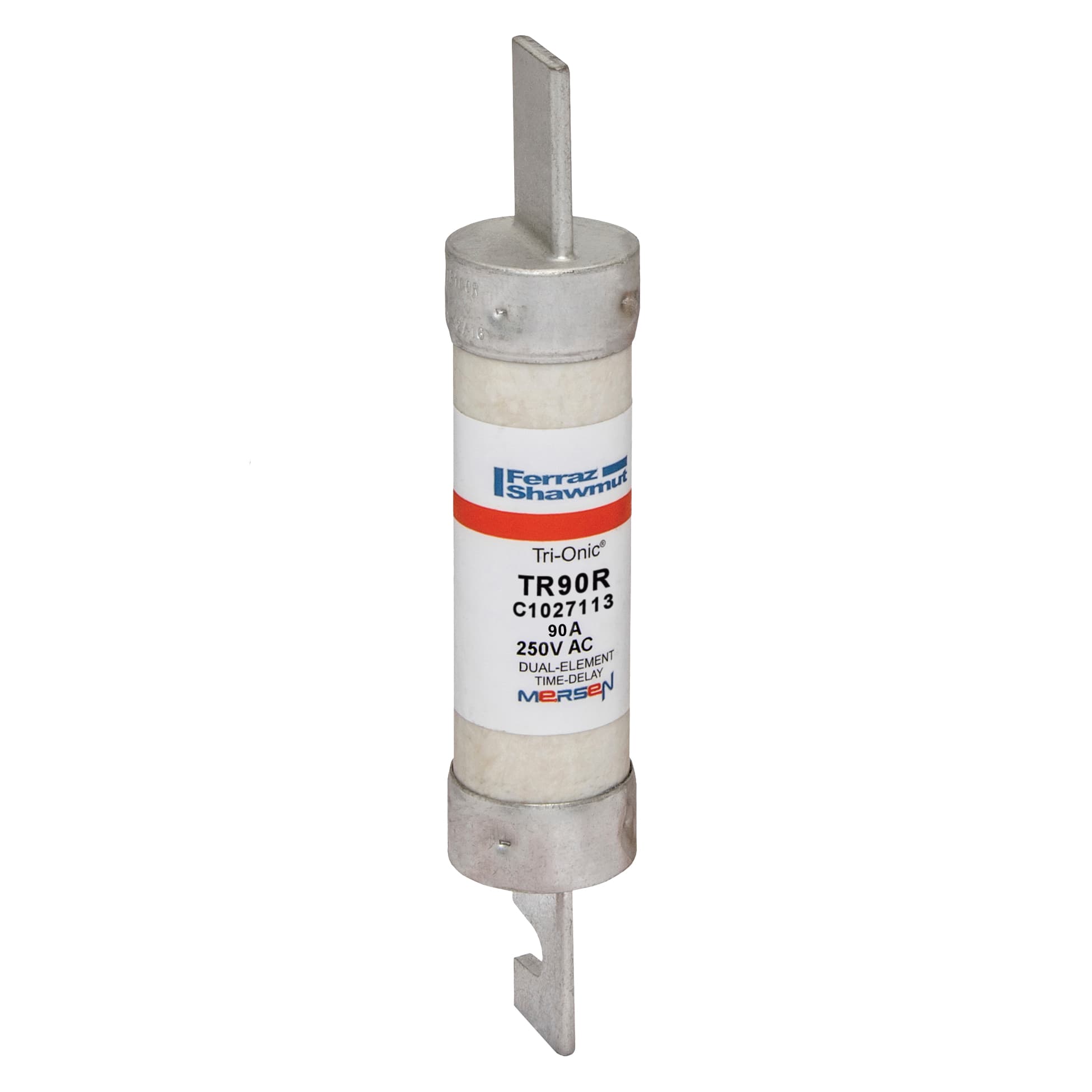 Mersen TR90R TR90R Mersen - Fuse TR-R - Class RK5 - Time-Delay 250VAC 250VDC 90A Blade Tri-Onic® Mersen TR90R TR90R Mersen - Fuse TR-R - Class RK5 - Time-Delay 250VAC 250VDC 90A Blade Tri-Onic®