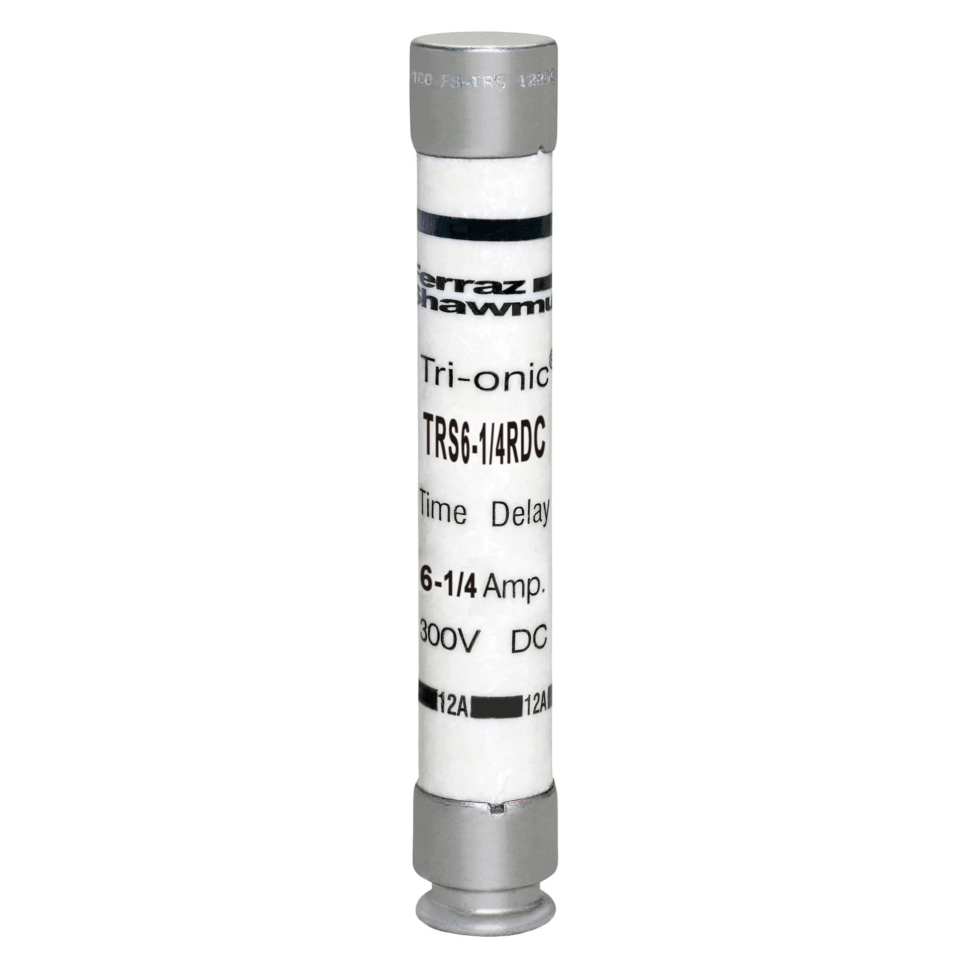 Mersen TRS6-1/4RDC TRS6-1/4RDC Mersen - Fuse TRS-RDC - Class RK5 - Time-Delay 300VDC 6.25A Ferrule Tri-Onic® Mersen TRS6-1/4RDC TRS6-1/4RDC Mersen - Fuse TRS-RDC - Class RK5 - Time-Delay 300VDC 6.25A Ferrule Tri-Onic®