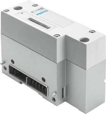 Festo 573613 pneumatic interface VABA-S6-1-X2-D Valve terminal interface: Type 44, VTSA, Diagnosis: Undervoltage, valves, Max. number of valve positions: (* 16 with bistable valves, * 32 with monostable valves), LED displays: (* 1 group diagnostics, * Channel status o Festo 573613 pneumatic interface VABA-S6-1-X2-D Valve terminal interface: Type 44, VTSA, Diagnosis: Undervoltage, valves, Max. number of valve positions: (* 16 with bistable valves, * 32 with monostable valves), LED displays: (* 1 group diagnostics, * Channel status o