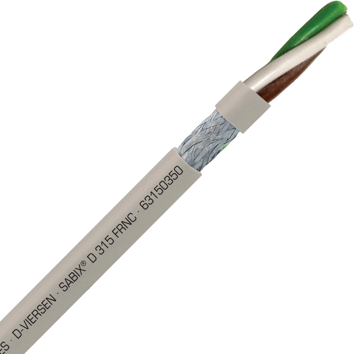 SAB 63150350 SABIX D 315 FRNC -20 AWG/3c, halogen-free flame retardant flexible SABIX data cable, CE, RoHS SAB 63150350 SABIX D 315 FRNC -20 AWG/3c, halogen-free flame retardant flexible SABIX data cable, CE, RoHS