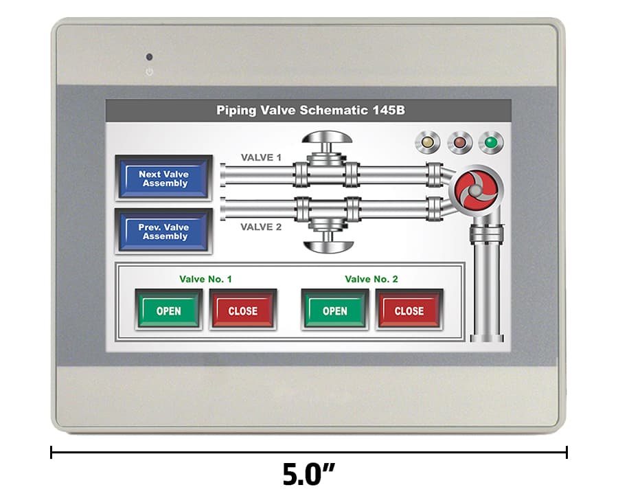 Maple Systems HMI5043DL 4.3" Advanced HMI, 2 Ethernet Ports, 1 USB Port, 1 Serial Port, Light Grey, EasyAccess 2.0 included Maple Systems HMI5043DL 4.3" Advanced HMI, 2 Ethernet Ports, 1 USB Port, 1 Serial Port, Light Grey, EasyAccess 2.0 included