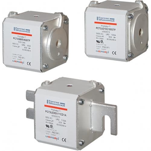 Mersen F302685 F302685 Mersen - Square Body High-Speed Fuse Protistor® Size 73 aR 1000VAC IEC 1100VAC UL 900A With Striker Plain Blades Mersen F302685 F302685 Mersen - Square Body High-Speed Fuse Protistor® Size 73 aR 1000VAC IEC 1100VAC UL 900A With Striker Plain Blades