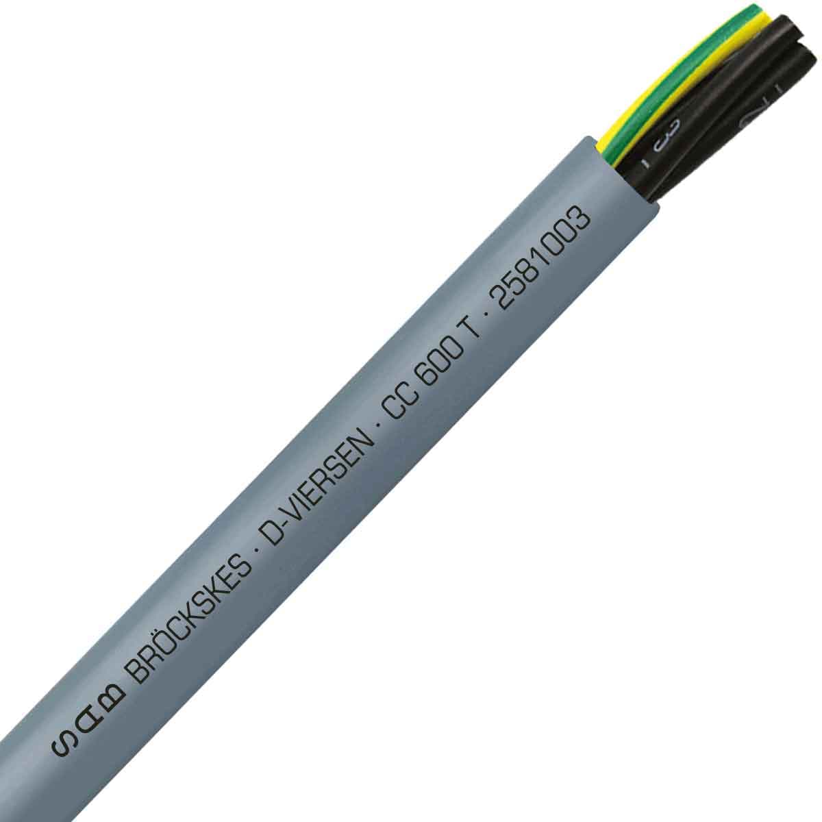 SAB 2581003 CC 600 T- 10 AWG/3c, oil resistant PVC control cable, 105°C, UL, CSA, CE, RoHS SAB 2581003 CC 600 T- 10 AWG/3c, oil resistant PVC control cable, 105°C, UL, CSA, CE, RoHS