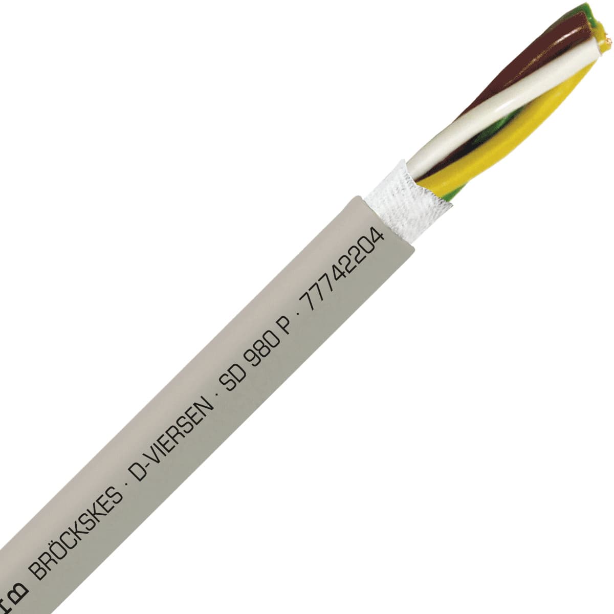 SAB 77742204 SD 980 P - 22 AWG/4c, heavy duty halogen-free PUR continuous flex data cable, UL, CSA, CE, RoHS SAB 77742204 SD 980 P - 22 AWG/4c, heavy duty halogen-free PUR continuous flex data cable, UL, CSA, CE, RoHS
