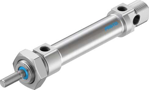 Festo 19210 standards-based cylinder DSNU-20-50-P-A Based on DIN ISO 6432, for proximity sensing. Various mounting options, with or without additional mounting components. With elastic cushioning rings in the end positions. Stroke: 50 mm, Piston diameter: 20 mm, Pist Festo 19210 standards-based cylinder DSNU-20-50-P-A Based on DIN ISO 6432, for proximity sensing. Various mounting options, with or without additional mounting components. With elastic cushioning rings in the end positions. Stroke: 50 mm, Piston diameter: 20 mm, Pist