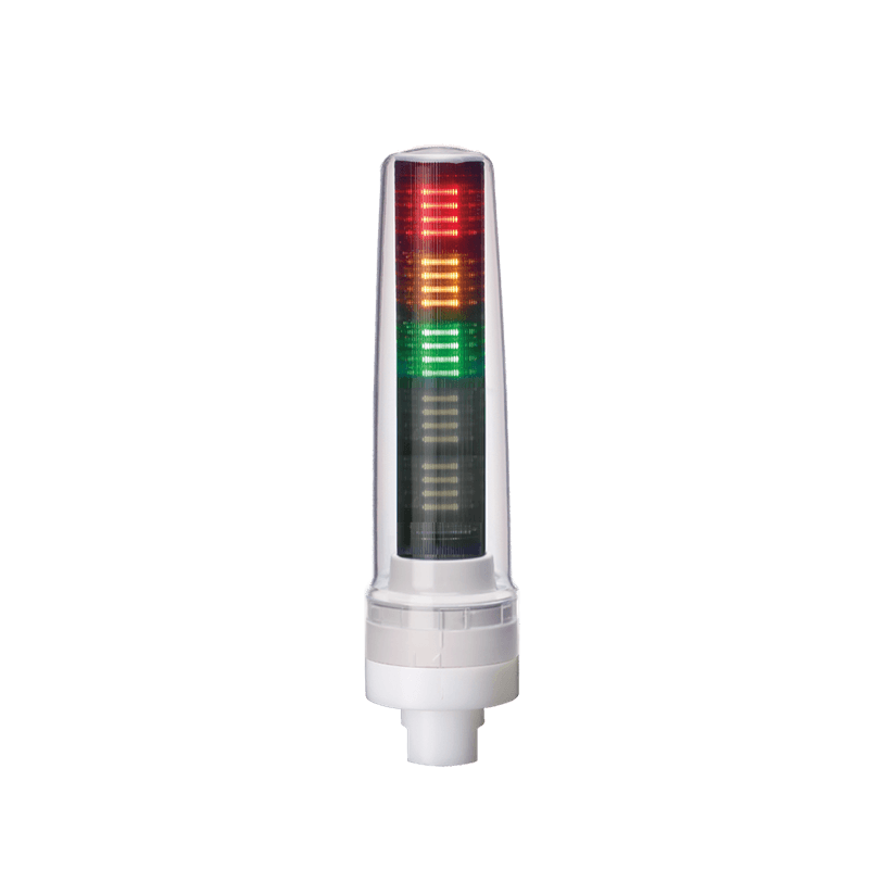 Patlite LS7-302WC-9N-RYGNN IP69K, 70mm, 3-tier Signal Tower; Off-white body with 1/2" NPT bracket and M12 connector; Red, Amber, Green LED Patlite LS7-302WC-9N-RYGNN IP69K, 70mm, 3-tier Signal Tower; Off-white body with 1/2" NPT bracket and M12 connector; Red, Amber, Green LED