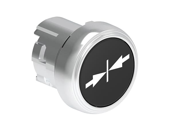 Lovato Electric LPSB1512 LPSB1512 Lovato - Pushbutton actuator, spring return, with symbol dia: 22mm Platinum series metal, flush, → ║←/Black Lovato Electric LPSB1512 LPSB1512 Lovato - Pushbutton actuator, spring return, with symbol dia: 22mm Platinum series metal, flush, → ║←/Black