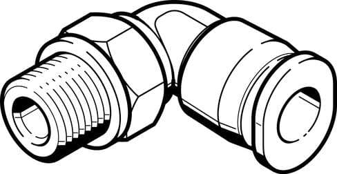 Festo 533285 push-in L-fitting QBML-10-32-UNF-1/8-U 360° orientable, male thread with external hexagon. Size: Standard, Nominal size: 0,098 ", Type of seal on screw-in stud: Sealing ring, Assembly position: Any, Design structure: Push/pull principle Festo 533285 push-in L-fitting QBML-10-32-UNF-1/8-U 360° orientable, male thread with external hexagon. Size: Standard, Nominal size: 0,098 ", Type of seal on screw-in stud: Sealing ring, Assembly position: Any, Design structure: Push/pull principle