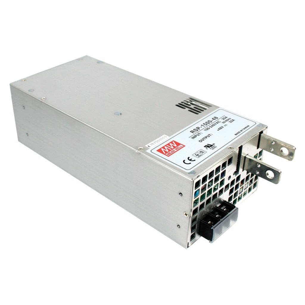 MEAN WELL RSP-1500-48 AC-DC Single Output Enclosed power supply; Output 48VDC Single Output at 32A; PFC; forced air cooling MEAN WELL RSP-1500-48 AC-DC Single Output Enclosed power supply; Output 48VDC Single Output at 32A; PFC; forced air cooling