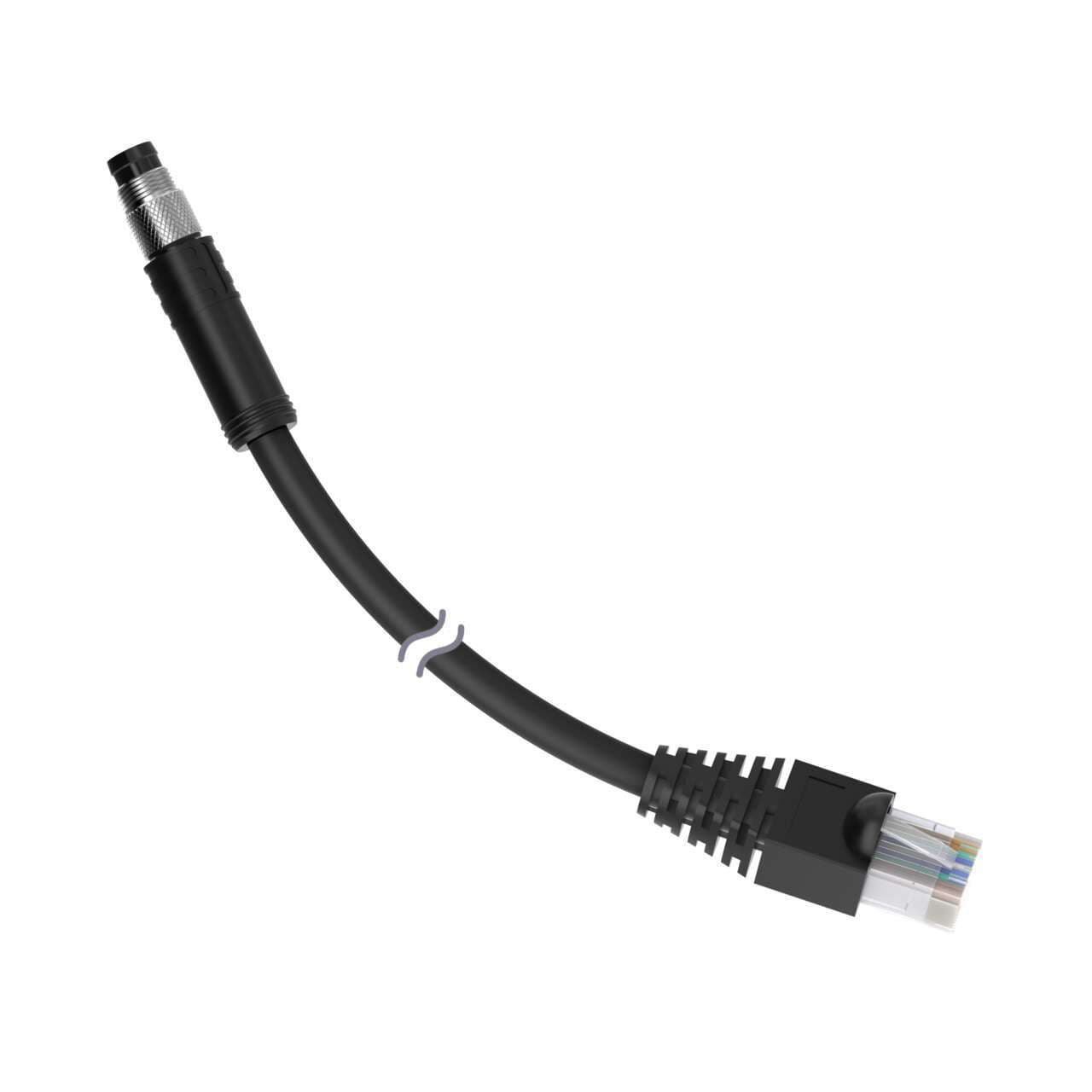 Banner STP-M8MRJ45-415 Banner STP-M8MRJ45-415 - Cordset: Double Ended M8 to RJ45; 4-pin Male Straight; 8-pin Male Straight; 4.57 m 4x26 PVC Black Shielded; Nickel-Plated Coupling Nut Banner STP-M8MRJ45-415 Banner STP-M8MRJ45-415 - Cordset: Double Ended M8 to RJ45; 4-pin Male Straight; 8-pin Male Straight; 4.57 m 4x26 PVC Black Shielded; Nickel-Plated Coupling Nut