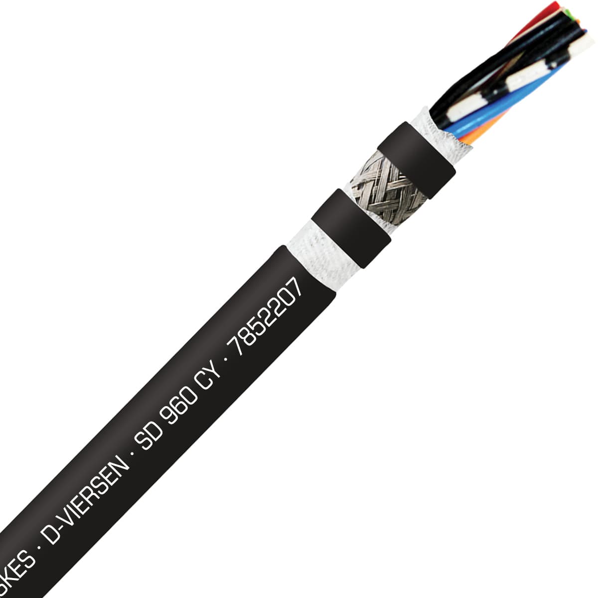 SAB 7852207 SD 960 CY - 22 AWG/7c, shielded oil resistant continuous flex PVC data cable, UL, CE, RoHS SAB 7852207 SD 960 CY - 22 AWG/7c, shielded oil resistant continuous flex PVC data cable, UL, CE, RoHS