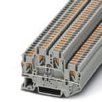 Phoenix Contact 3210567 Double-level terminal block, connection method: Push-in connection, cross section: 0.14 mm² - 4 mm², AWG: 26 - 12, width: 5.2 mm, color: gray, mounting type: NS 35/7,5, NS 35/15 Phoenix Contact 3210567 Double-level terminal block, connection method: Push-in connection, cross section: 0.14 mm² - 4 mm², AWG: 26 - 12, width: 5.2 mm, color: gray, mounting type: NS 35/7,5, NS 35/15