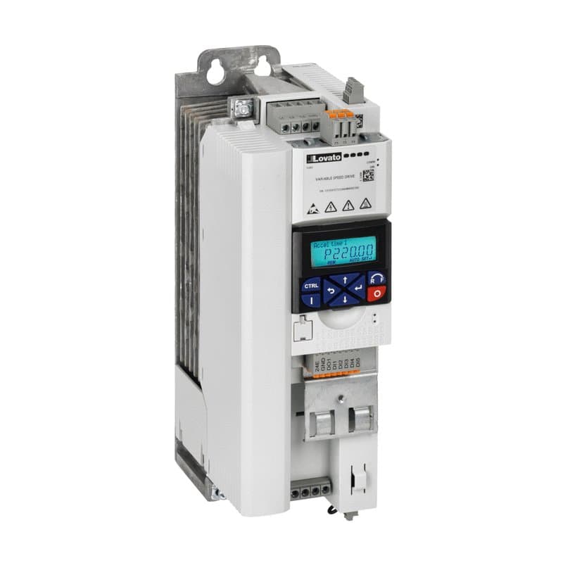 Lovato Electric VLB30055A480 VLB30055A480 Lovato - Variable speed drive, VLB3... type, three-phase supply 400-480VAC 50/60Hz. EMC suppressor built-in, Cat. C2, 5.5kW Lovato Electric VLB30055A480 VLB30055A480 Lovato - Variable speed drive, VLB3... type, three-phase supply 400-480VAC 50/60Hz. EMC suppressor built-in, Cat. C2, 5.5kW