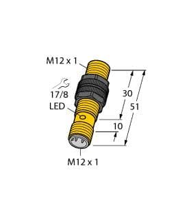 NI4-S12-AN6X-H1141 Part Image. Manufactured by Turck.