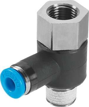 Festo 153182 push-in T-fitting QSTF-1/8-4-B 360° orientable, male and female thread with external hexagon. Size: Standard, Nominal size: 2,8 mm, Type of seal on screw-in stud: coating, Assembly position: Any, Container size: 1 Festo 153182 push-in T-fitting QSTF-1/8-4-B 360° orientable, male and female thread with external hexagon. Size: Standard, Nominal size: 2,8 mm, Type of seal on screw-in stud: coating, Assembly position: Any, Container size: 1