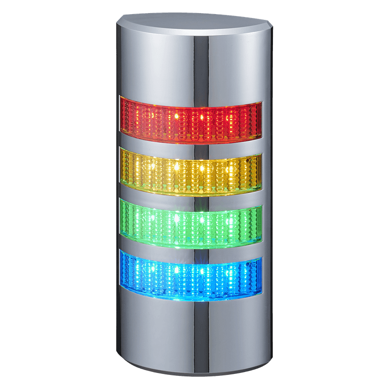 Patlite WE-402UB-LAN 37.5mm LAN Control HTTP, Modbus/TCP, and socket Silver Body Wall-mount Signal Tower Patlite WE-402UB-LAN 37.5mm LAN Control HTTP, Modbus/TCP, and socket Silver Body Wall-mount Signal Tower