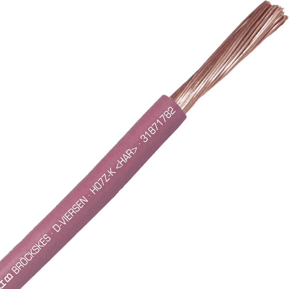 SAB 31871782 H07Z-K (HAR/CE) - 16 AWG halogen-free hook-up wire, Pink SAB 31871782 H07Z-K (HAR/CE) - 16 AWG halogen-free hook-up wire, Pink