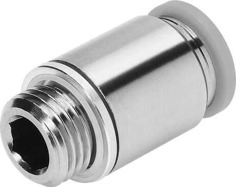Festo 183741 push-in fitting QS-1/8-1/4-I-U-M male thread with internal hexagon socket. Size: Standard, Nominal size: 0,165 ", Type of seal on screw-in stud: coating, Assembly position: Any, Container size: 1 Festo 183741 push-in fitting QS-1/8-1/4-I-U-M male thread with internal hexagon socket. Size: Standard, Nominal size: 0,165 ", Type of seal on screw-in stud: coating, Assembly position: Any, Container size: 1