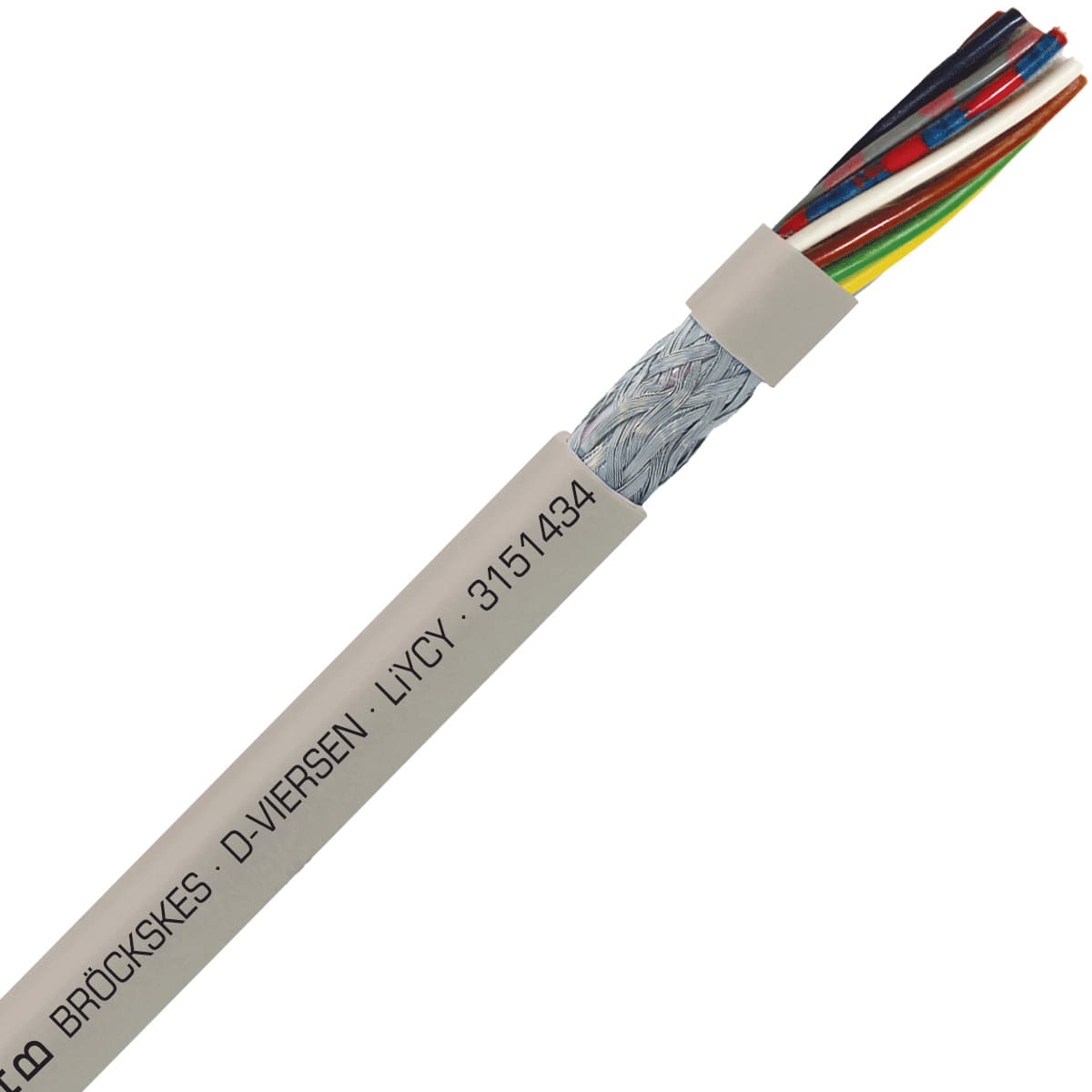 SAB 3151434 LiYCY - 22 AWG/14c, shielded multi-conductor signal and control PVC cable with DIN color code SAB 3151434 LiYCY - 22 AWG/14c, shielded multi-conductor signal and control PVC cable with DIN color code