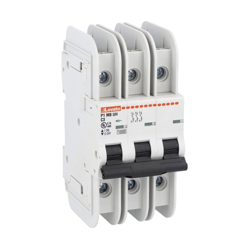 Lovato Electric P1MBUH3PC13 P1MBUH3PC13 Lovato - Miniature circuit breaker, 3P - 10kA. 3 modules, characteristic C, 13A Lovato Electric P1MBUH3PC13 P1MBUH3PC13 Lovato - Miniature circuit breaker, 3P - 10kA. 3 modules, characteristic C, 13A