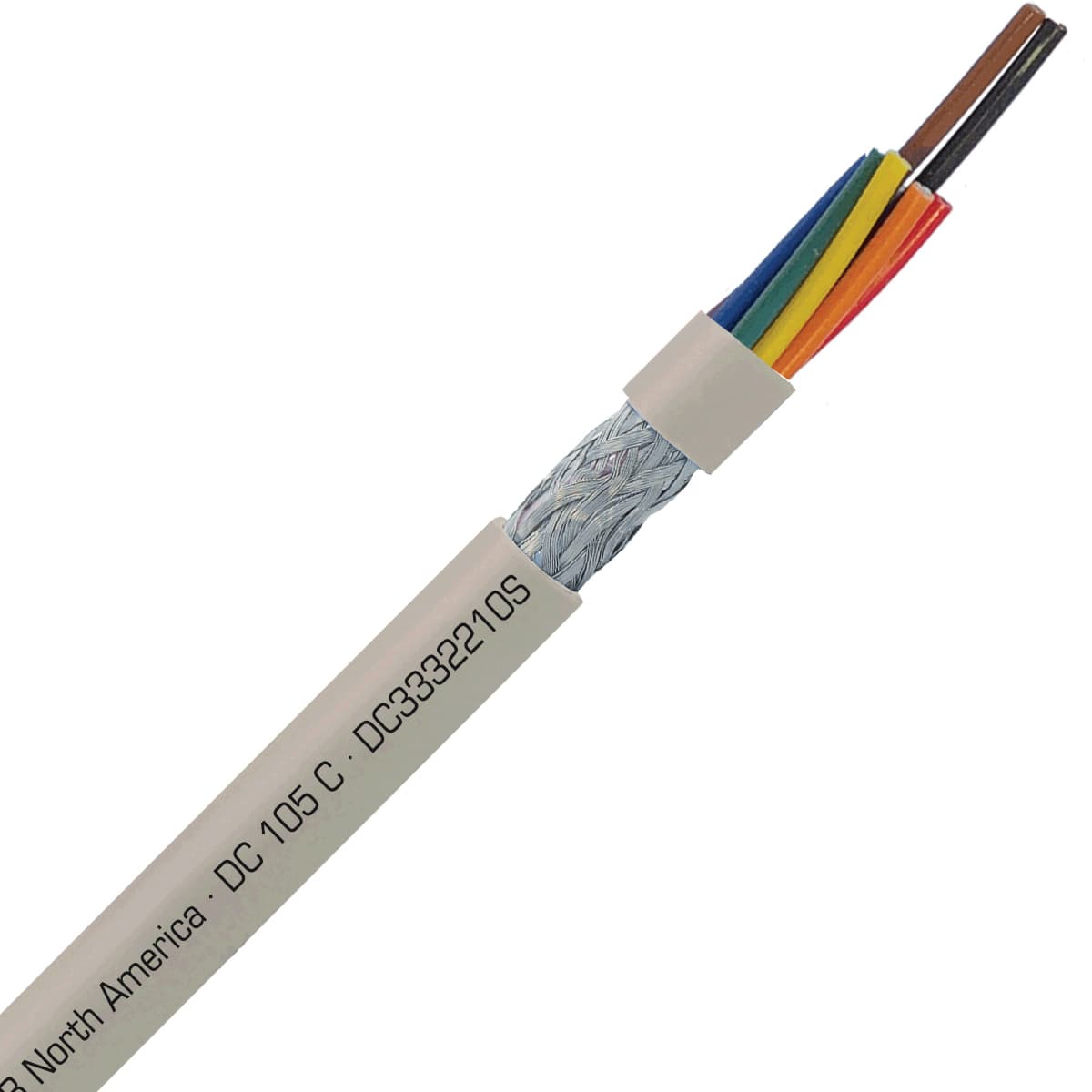 SAB DC3332210S DC 105 C - 22 AWG/10c, shielded flexible oil resistant data cable, UL, CSA, CE, RoHS SAB DC3332210S DC 105 C - 22 AWG/10c, shielded flexible oil resistant data cable, UL, CSA, CE, RoHS