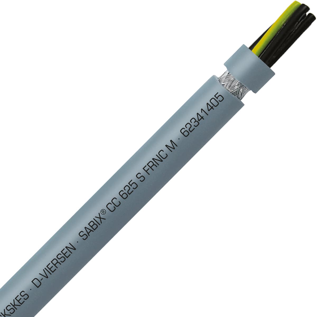 SAB 62341405 SABIX CC 625 S FRNC M - 14 AWG/5c, shielded halogen-free flame retardant flexible control cable, UL, CSA, CE, RoHS SAB 62341405 SABIX CC 625 S FRNC M - 14 AWG/5c, shielded halogen-free flame retardant flexible control cable, UL, CSA, CE, RoHS