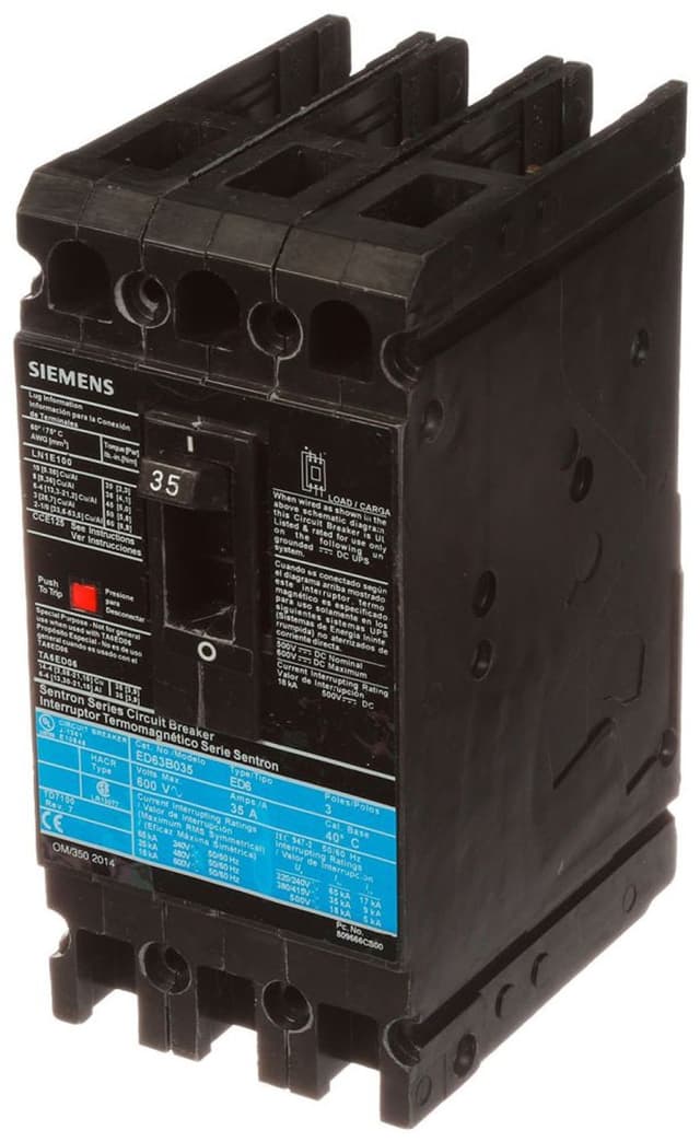 ED63B035 Part Image. Manufactured by Siemens.