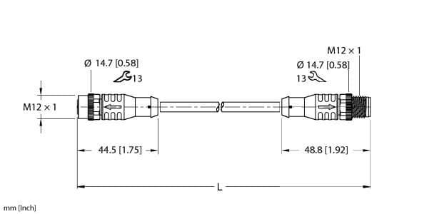 EKRV-ESRV-A4.400-GC2K-1 Part Image. Manufactured by Turck.