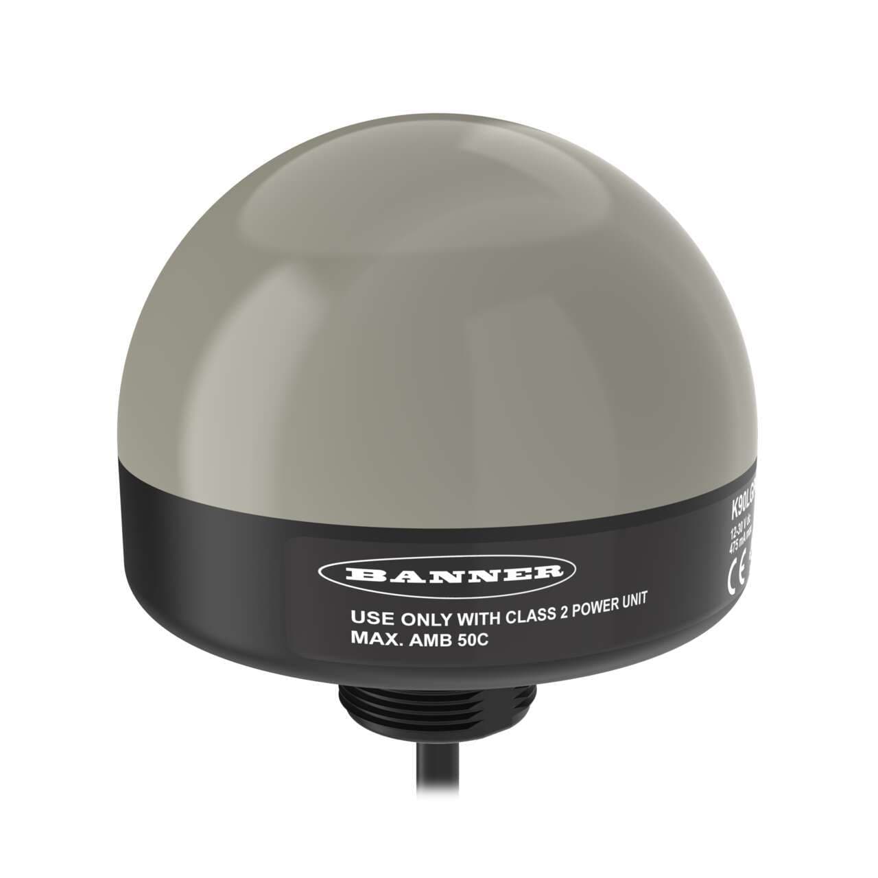 Banner K90LGRP K90 Series EZ-LIGHT; 2-Color Indicator; Voltage: 12-30 V dc; Environmental Rating: IP67; Input: PNP; Colors: Green Red; 2 m (6.5 ft) Integral Cable Banner K90LGRP K90 Series EZ-LIGHT; 2-Color Indicator; Voltage: 12-30 V dc; Environmental Rating: IP67; Input: PNP; Colors: Green Red; 2 m (6.5 ft) Integral Cable