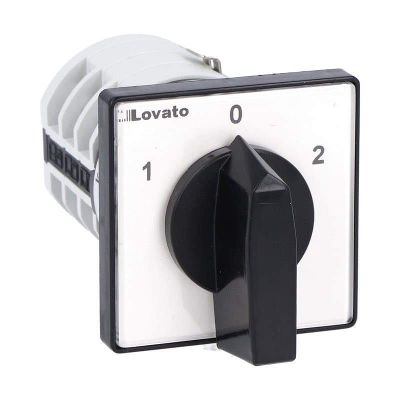 Lovato Electric 7GN1211U 7GN1211U Lovato - Rotary cam switch 7GN series, 3-phase motor reversing switch 16A, for front mounting with black handle, front plate 48X48mm Lovato Electric 7GN1211U 7GN1211U Lovato - Rotary cam switch 7GN series, 3-phase motor reversing switch 16A, for front mounting with black handle, front plate 48X48mm