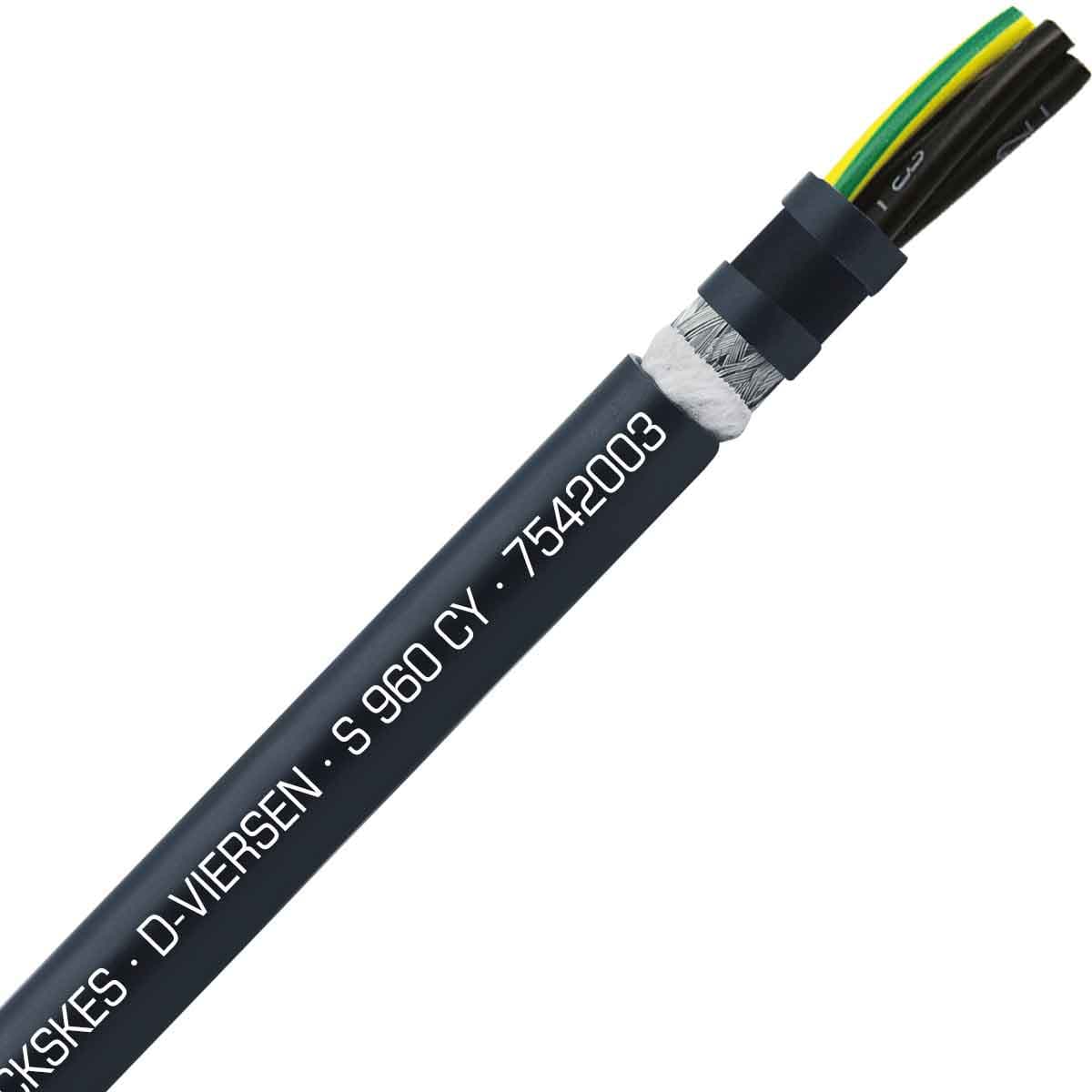 SAB 7542003 S 960 CY - 20 AWG/3c, shielded oil resistant continuous flex PVC control cable, UL, CSA, CE,RoHS SAB 7542003 S 960 CY - 20 AWG/3c, shielded oil resistant continuous flex PVC control cable, UL, CSA, CE,RoHS
