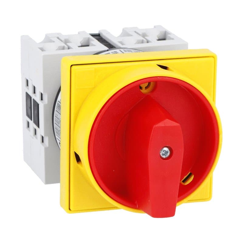 Lovato Electric GX3292U25 GX3292U25 Lovato - Rotary cam switch GX series, ON-OFF switch 4 poles 32A, for front mounting with red/yellow handle padlockable in 0 and protection covers, front plate 65X65mm Lovato Electric GX3292U25 GX3292U25 Lovato - Rotary cam switch GX series, ON-OFF switch 4 poles 32A, for front mounting with red/yellow handle padlockable in 0 and protection covers, front plate 65X65mm