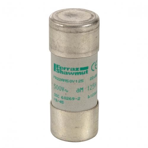 Mersen J218209 Cylindrical fuse-link aM 500VAC 22.2x58, 125A Mersen J218209 Cylindrical fuse-link aM 500VAC 22.2x58, 125A