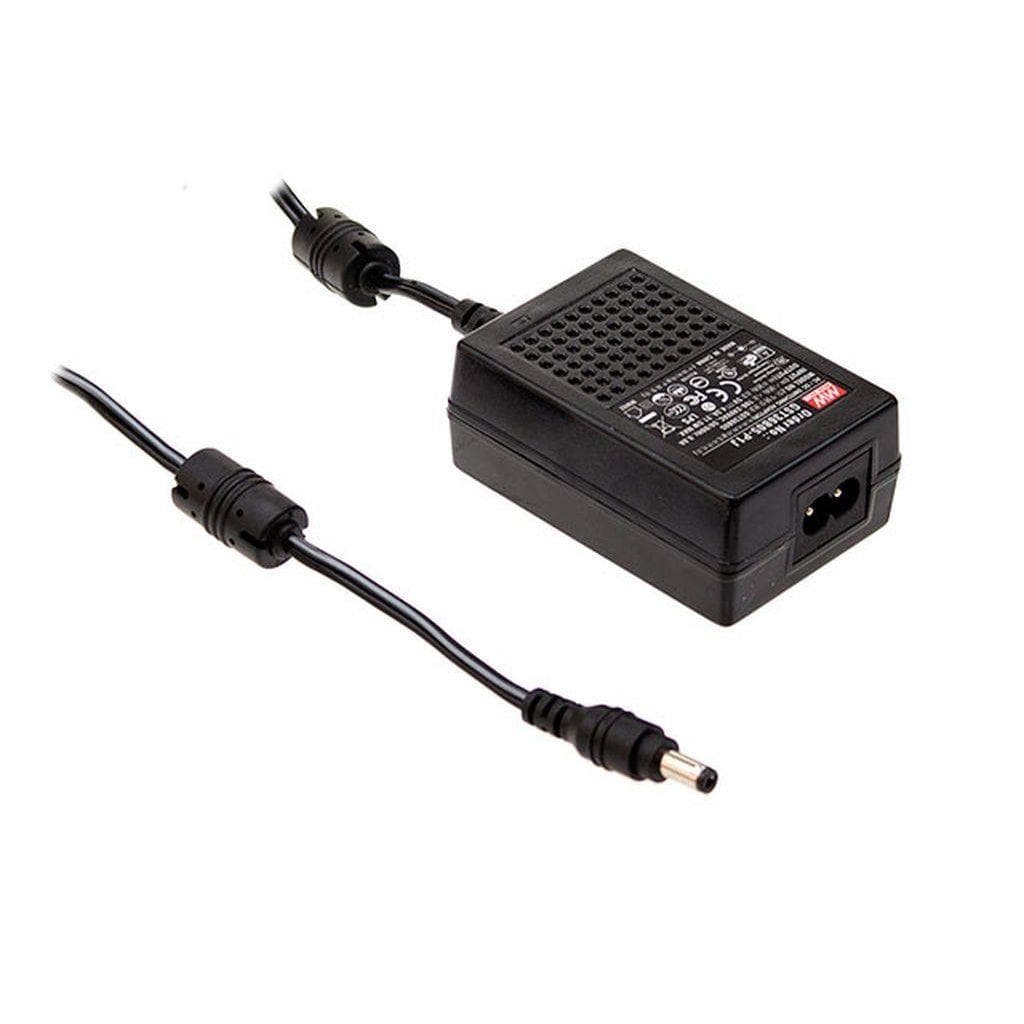 MEAN WELL GST36B05-P1J AC-DC Industrial desktop adaptor; Output 5Vdc at 4.3A; 2 pole AC IEC320-C8 inlet MEAN WELL GST36B05-P1J AC-DC Industrial desktop adaptor; Output 5Vdc at 4.3A; 2 pole AC IEC320-C8 inlet